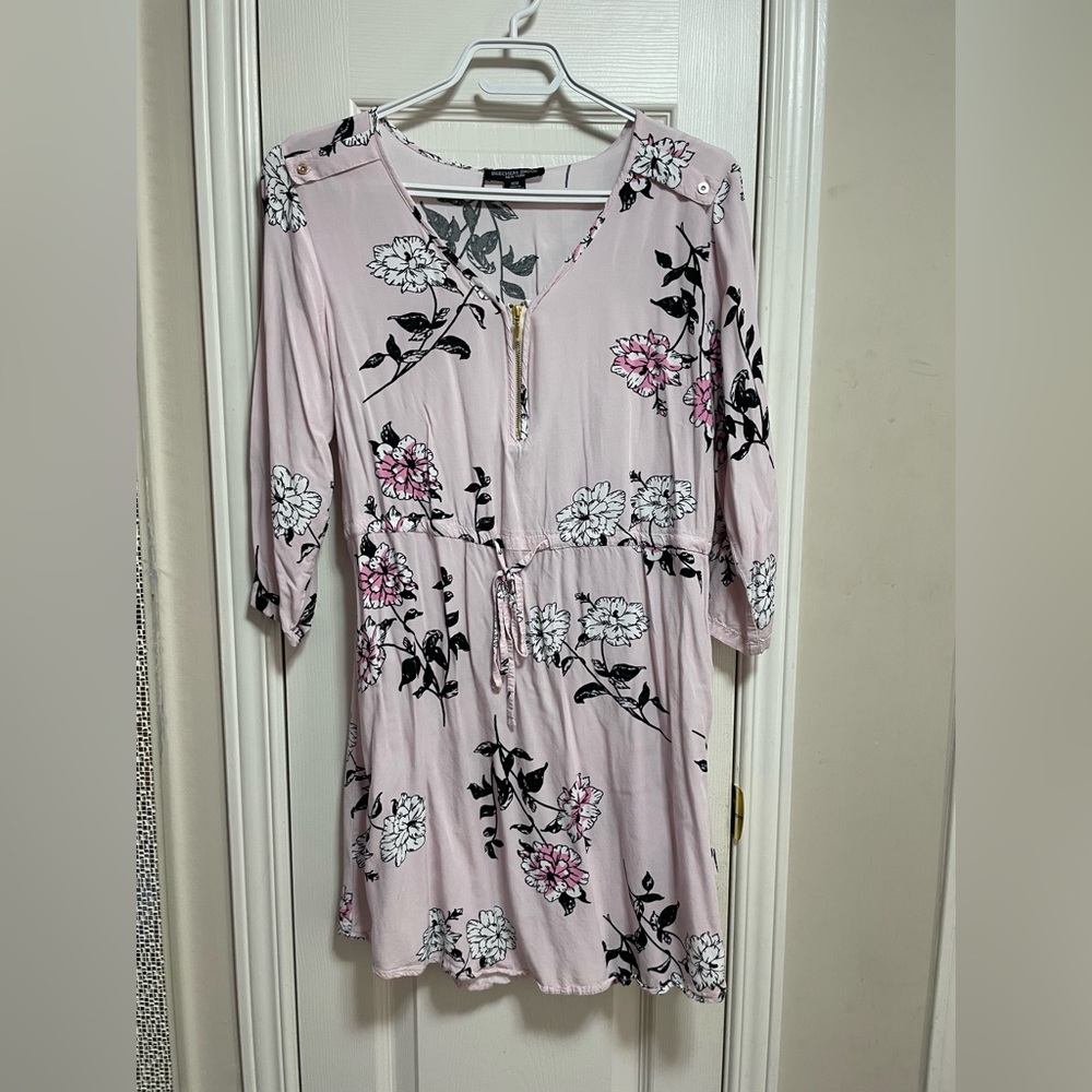 Floral Pink Women's Top PTP 19.5”